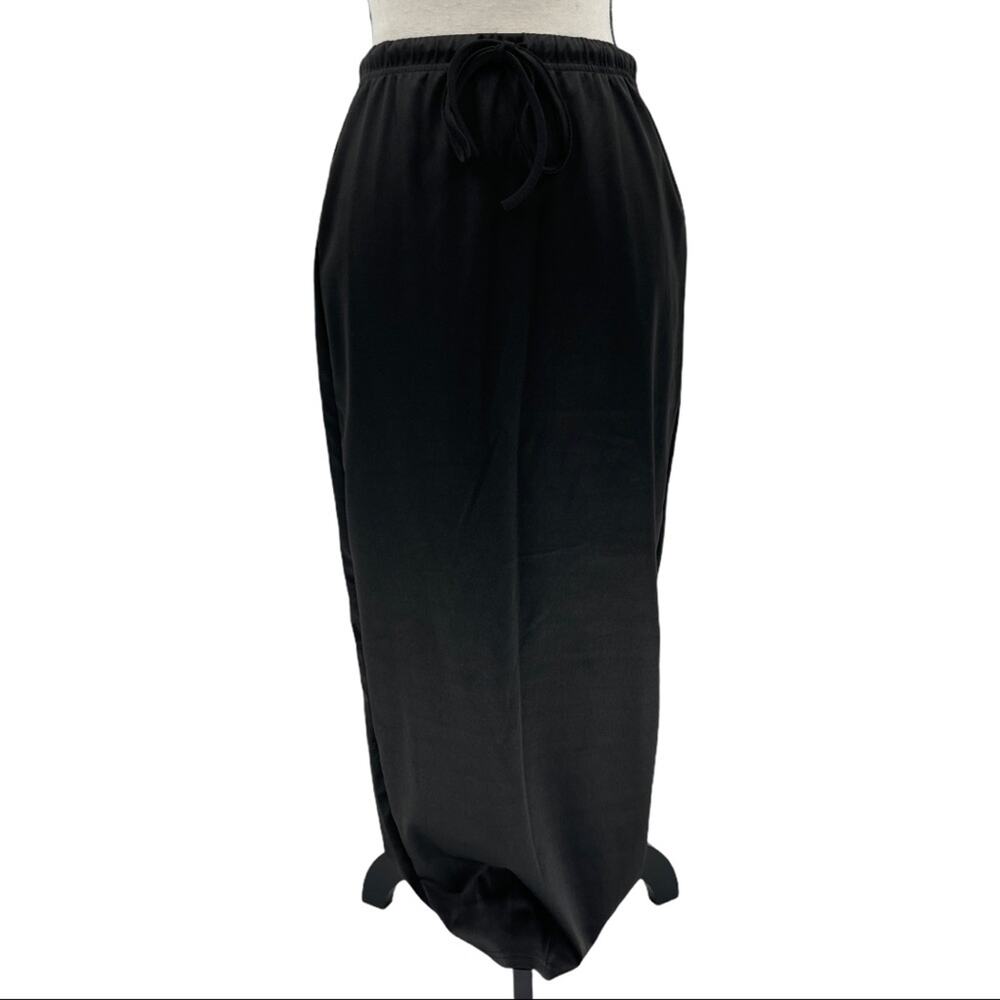 Black Women's Drawstring Hoodie Skirt Set Size Medium M - Picture 9 of 15